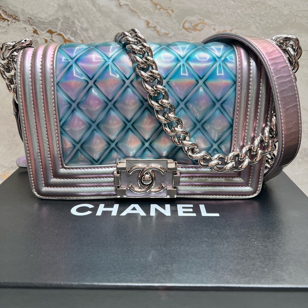 #026770XB Chanel Iridescent Small Boy Bag